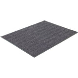 Herringbone Matting, Wiper/Scraper, 3' x 5' x 1/4", Dark Grey