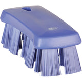 UST Hand Brush, Stiff Bristles, 6-9/10" Long, Purple