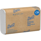 Scott® 100% Recycled Fiber Multifold Paper Towels, 1 Ply, 9-2/5" L x 9-1/5" W, 250 /Pack
