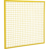 Wire Mesh Partition Components - Panels, 4' H x 4' W, Yellow