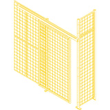 Wire Mesh Partition Components - Sliding Doors, 4' W x 8' H