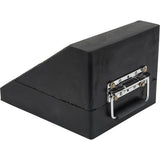 Wheel Chock, 10-5/8" x 8-5/8" x 7", Black