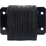 Laminated Dock Bumpers, Horizontal, Rubber, 12" W x 4" D x 10" H