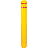Polyethylene Bollard Cover, 6-5/8" Dia. x 60" L, Red/Yellow