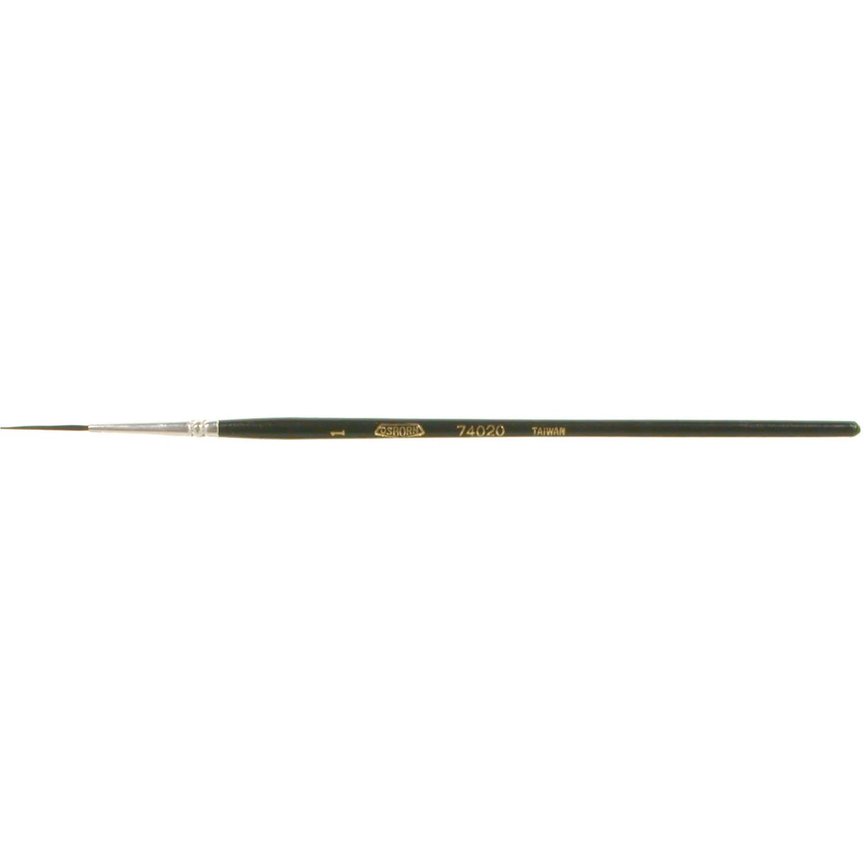 Round Lettering Marking Paint Brush, 1/16" Brush Width, Camel Hair, Wood Handle