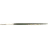 Round Lettering Marking Paint Brush, 7/64" Brush Width, Camel Hair, Wood Handle