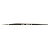 Artist Paint Brush, 1/32" Brush Width, Red Sable, Wood Handle