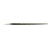 Artist Paint Brush, 1/16" Brush Width, Red Sable, Wood Handle