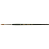 Artist Paint Brush, 1/8" Brush Width, Red Sable, Wood Handle