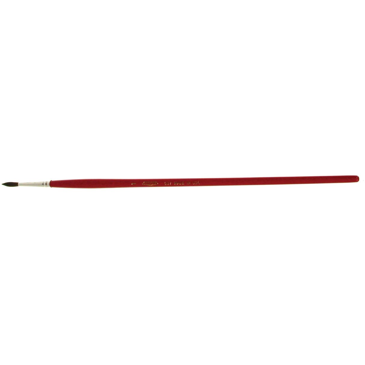 Round Marking Paint Brush, 9/64" Brush Width, Camel Hair, Wood Handle