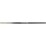 Flat Bristle Artist Brush, 6 mm Brush Width, Red Sable, Wood Handle
