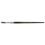Black Pointed Bristle Artist Brush, 4 mm Brush Width, Camel Hair, Wood Handle