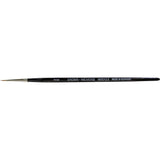Round Artist Brush, #2/0 Brush Width, Synthetic, Wood Handle
