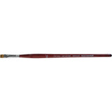 Flat Artist Brush, 1/4" Brush Width, Synthetic, Wood Handle