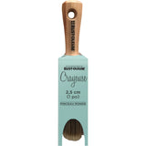 Chalked Oval Paint Brush, Polyester/Synthetic, Wood Handle, 1" Width