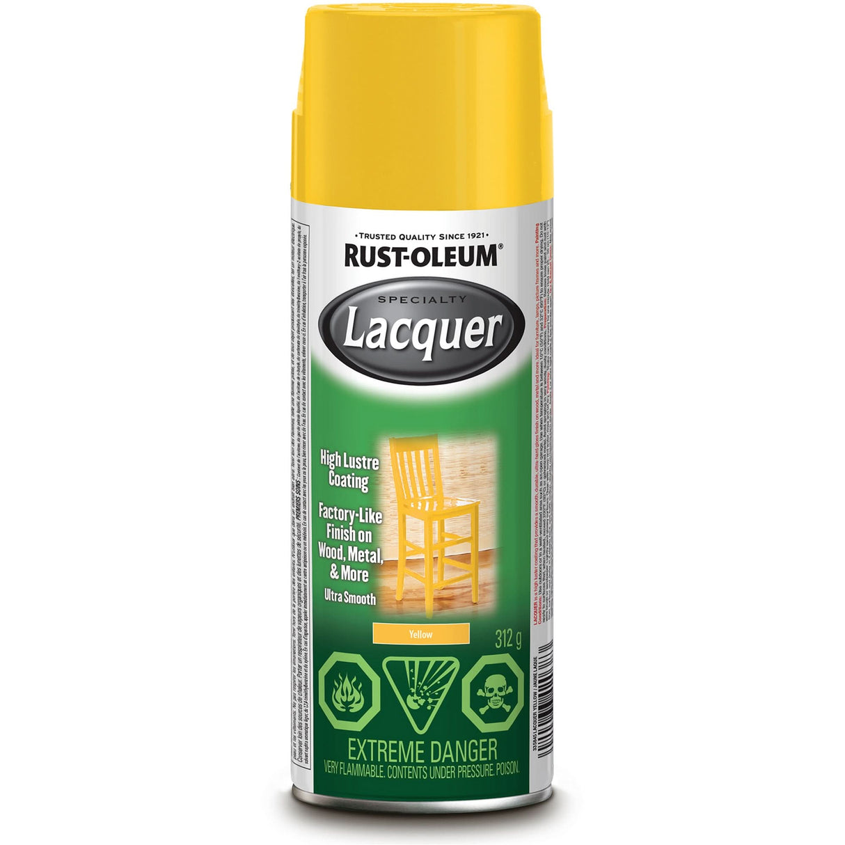Specialty Lacquer, Yellow, High-Gloss, Aerosol Can