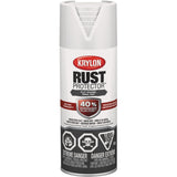 Rust Protector® Rust Preventative Enamel, White, Very Flat, 12 oz., Aerosol Can