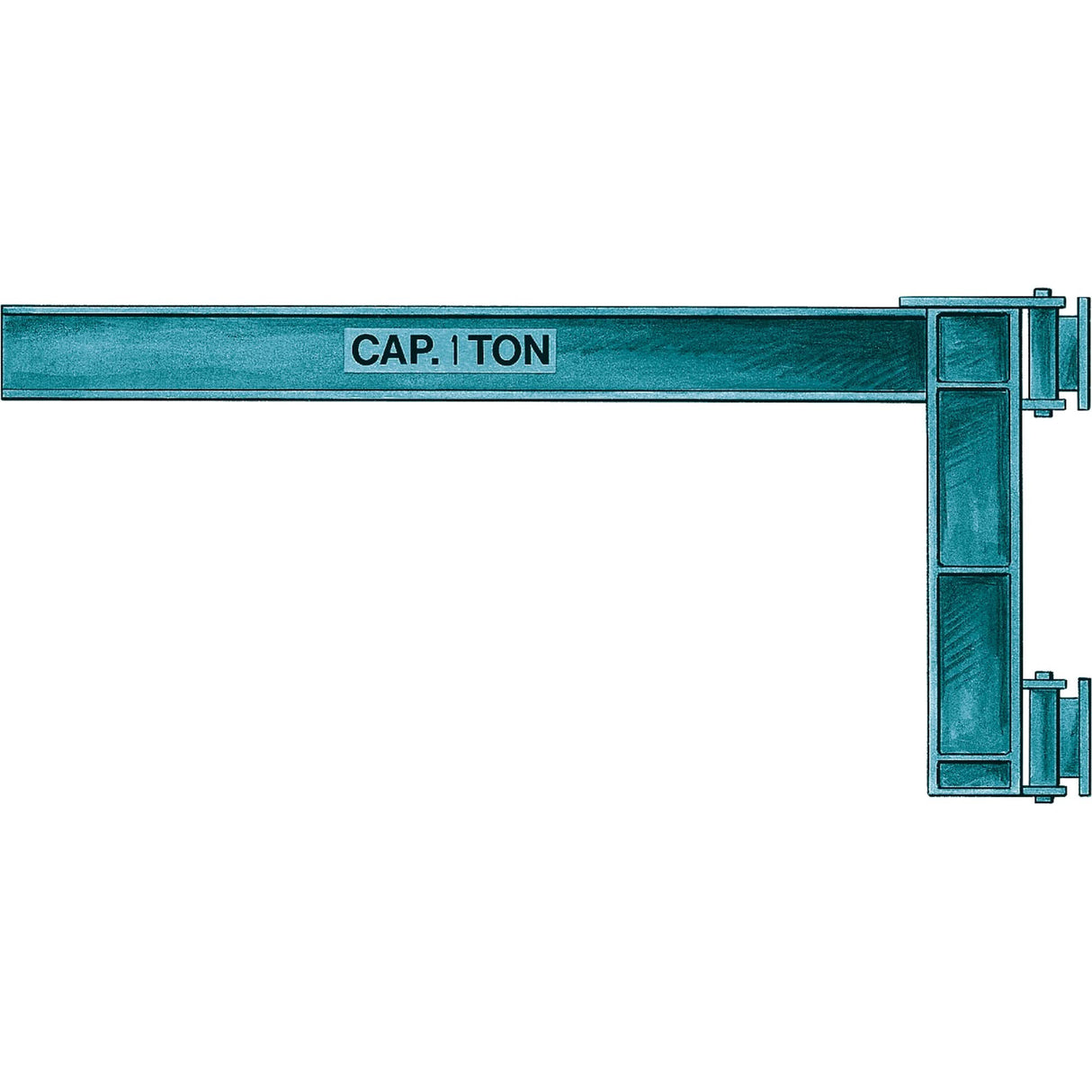 Wall Jibs, I Beam, 4-5/8" Flange Width, 2000 lbs. (1 tons) Capacity
