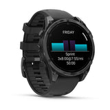 fēnix® 8 – 47 mm, AMOLED Slate Gray with Black Silicone Band