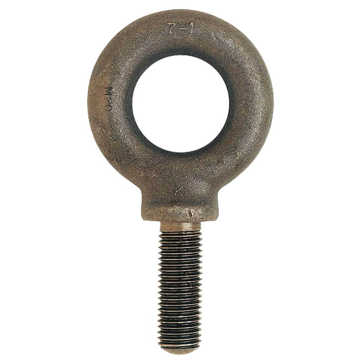 Eye Bolt, 152.4 mm Dia., 3-3/4" L, Uncoated Natural Finish, 26312 lbs. (13.156 tons) Capacity