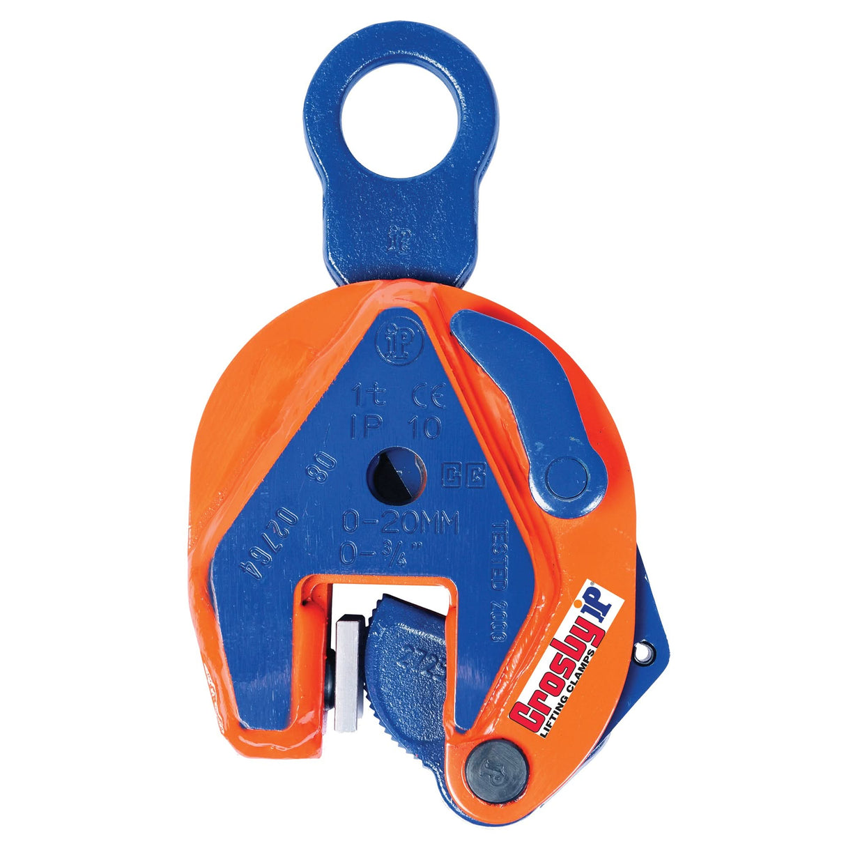 IP10H Vertical Lifting Clamp, 9000 lbs. (4.5 tons) Working Load Limit, 0" - 2" Jaw Opening