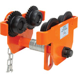 Adjustable Trolley with Safety Plates, 6000 lbs. (3 tons) Capacity, 3-15/16" - 5-14/16"