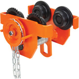 Adjustable Trolley with Safety Plates, 4000 lbs. (2 tons) Capacity, 3-15/16" - 5-14/16"