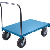 Heavy-Duty Platform Truck, 60" L x 30" W, 1200 lbs. Capacity, Pneumatic Casters
