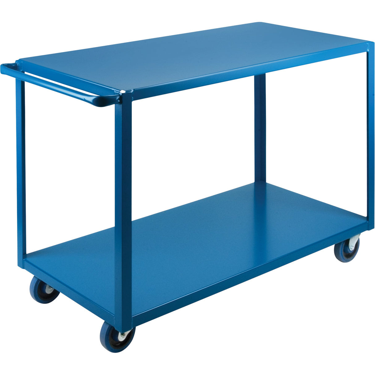 Heavy-Duty Shelf Carts, 2 Tiers, 24" W x 36" H x 39" D, 1200 lbs. Capacity