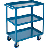 Heavy-Duty Shelf Carts, 3 Tiers, 18" W x 36" H x 33" D, 1200 lbs. Capacity