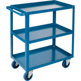 Heavy-Duty Shelf Cart, 3 Tiers, 24" W x 48" H x 39" D, 1200 lbs. Capacity