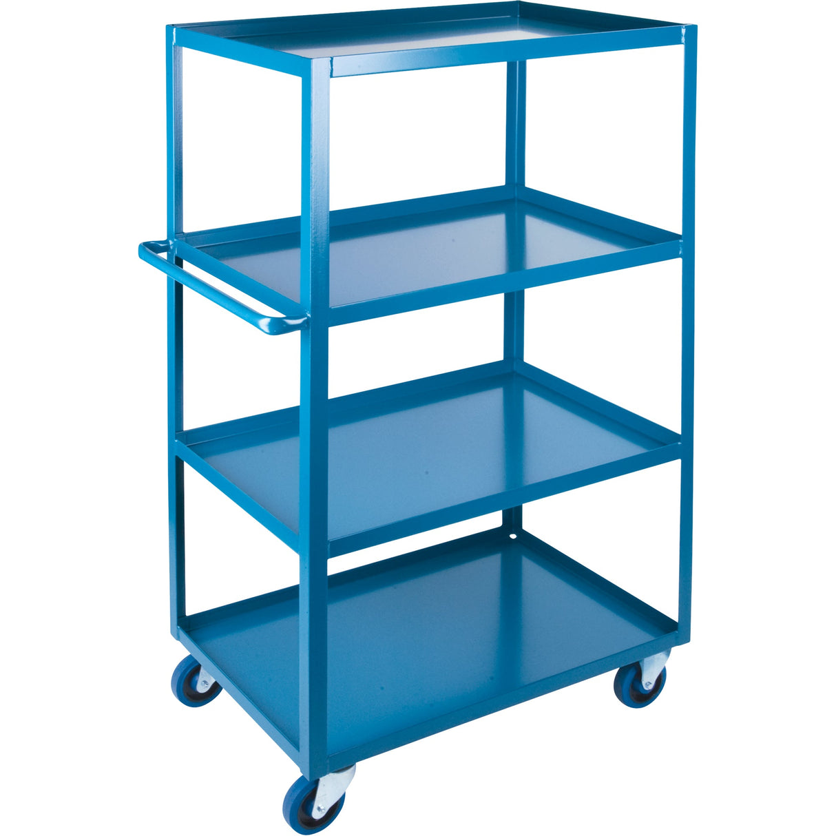 Heavy-Duty Shelf Carts, 4 Tiers, 18" W x 61" H x 33" D, 1200 lbs. Capacity