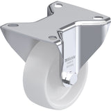 White Caster, Rigid, 3" (76 mm), Polyamide, 220 lbs. (100 kg.)