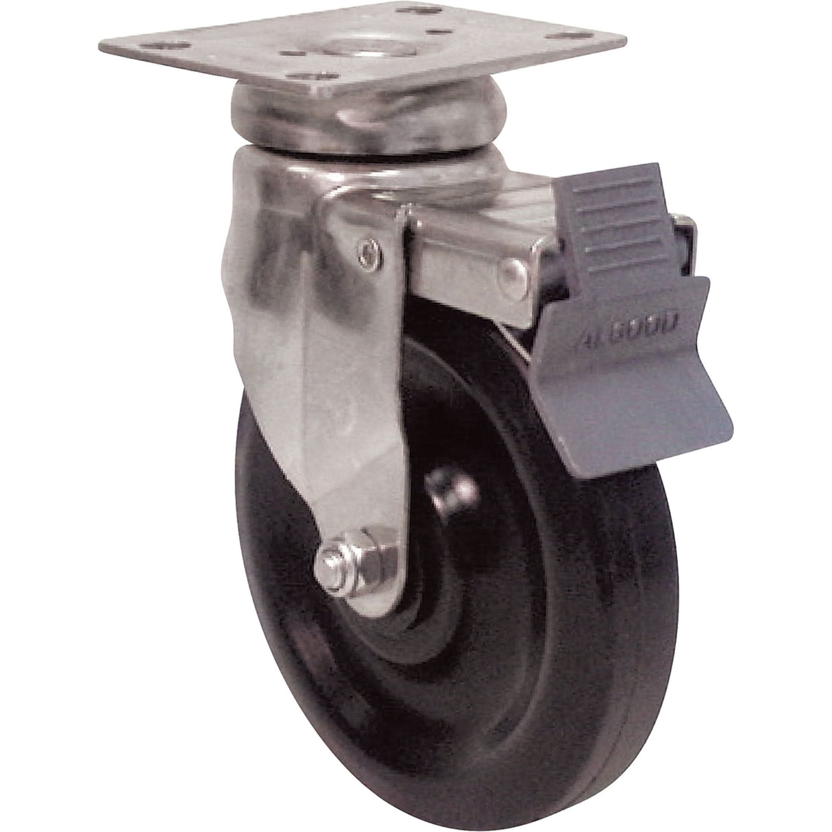 General Purpose Caster, Swivel with Brake, 5" (127 mm), Phenolic, 275 lbs. (125 kg.)
