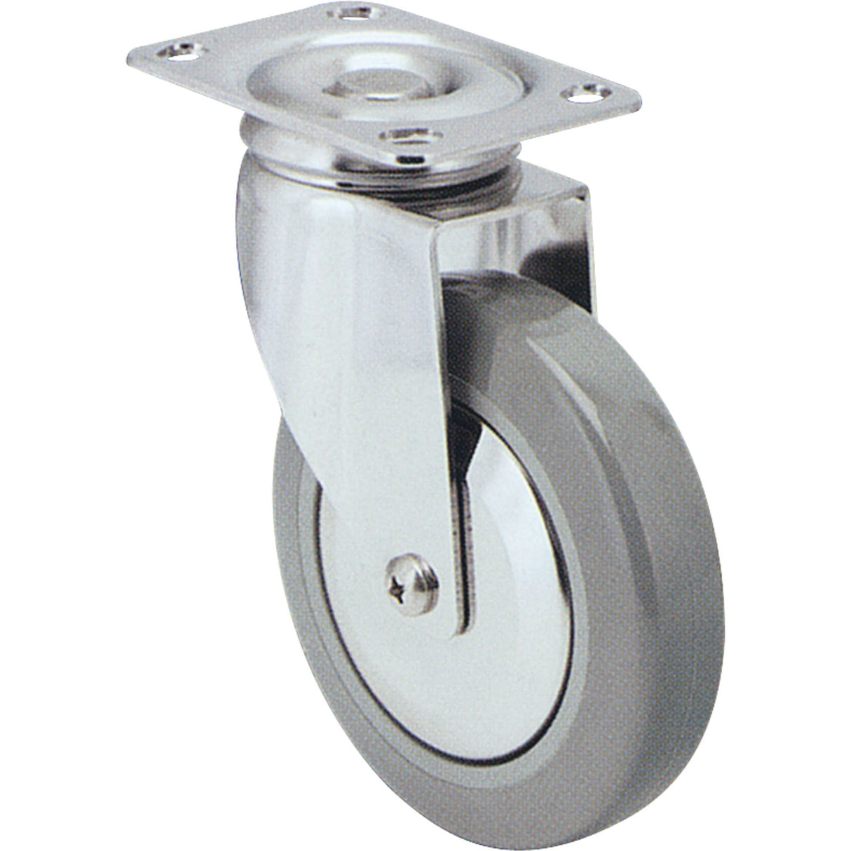Caster, Swivel with Brake, 3" (76 mm), Nylon, 250 lbs. (113 kg.)