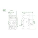 Miniature Circuit Breaker 50A, C Curve 240Vac/125Vdc 2P | B1N2C50