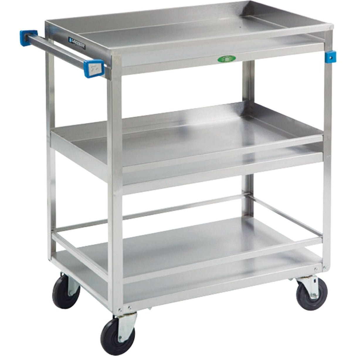 Guard Rail Carts, 3 Tiers, 19" W x 34-3/4" H x 31" D, 500 lbs. Capacity