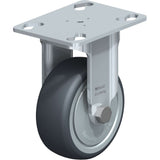 Caster, Rigid, 3-1/8" (79.5 mm), Thermoplastic Rubber, 130 lbs. (59 kg.)