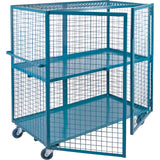 Wire Mesh Truck, 2 Tiers, 75" L x 32" W x 62.5" H, 1200 lbs. Cap.