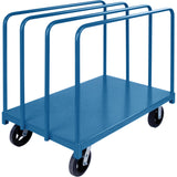 Single Level Rails Heavy-Duty Panel Mover Truck, 60" x 30" x 45", 2000 lbs. Capacity
