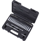 ISK-1440SM SAE/Metric Socket Set, 40 Pcs, 1/4" Drive Size, Deep