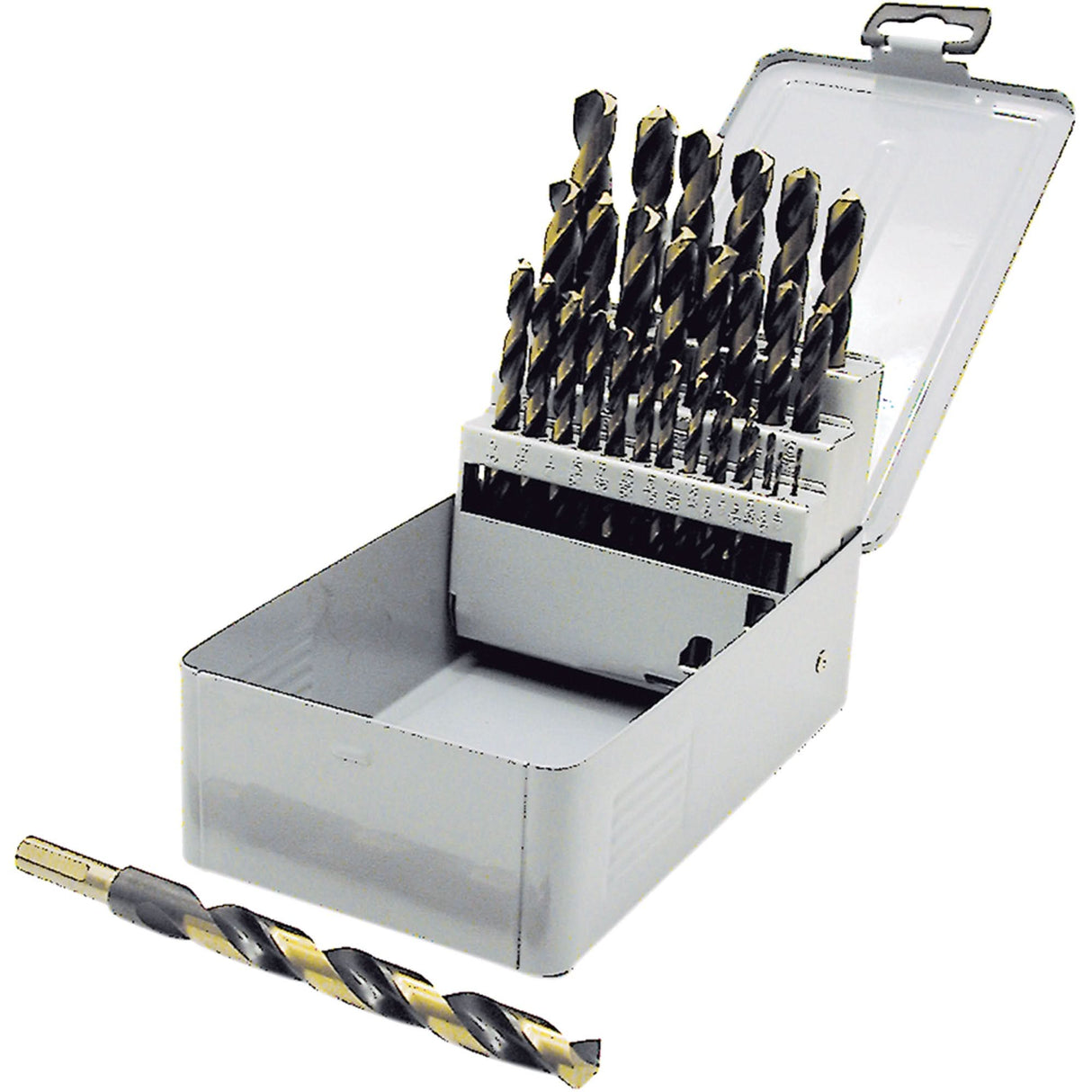 BG29RS Premium JET-KUT B & G Reduced Shank Drill Bit Set, 29 Pieces, High Speed Steel