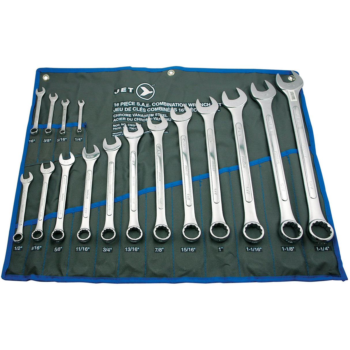 CWS-16S Combination Wrench Set, 16 Pieces, Imperial