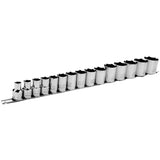 SS1215-6 6-Point SAE Socket Set, 15 Pcs, Impact, 1/2" Drive Size