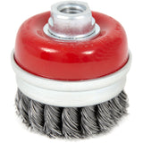High-Performance Knot Banded Cup Brush, 3" Dia. x 5/8"-11 Arbor