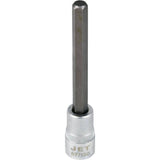 Bit Socket, Hex, 1/4" x 4" L, 3/8" Drive