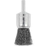 Shaft Mounted Crimped End Brush, 3/4", 0.012" Fill, 1/4" Shank
