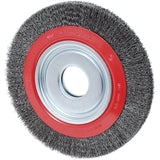 Crimped Wire Wheel, 10" Dia., 0.014" Fill, 2" Arbor