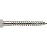 Lag Screw, 3/8" x 3" L, Plain