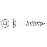 Deck Screws, #8 x 3" L, Green